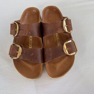 Birkenstock Arizona Big Buckle Oiled Leather Narrow 38 245 L7 M5 Germany